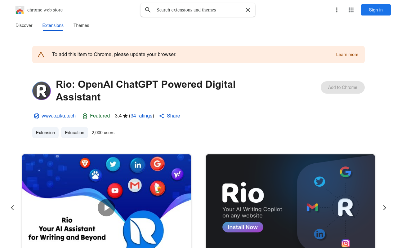 Rio: OpenAI ChatGPT Powered Digital Assistant