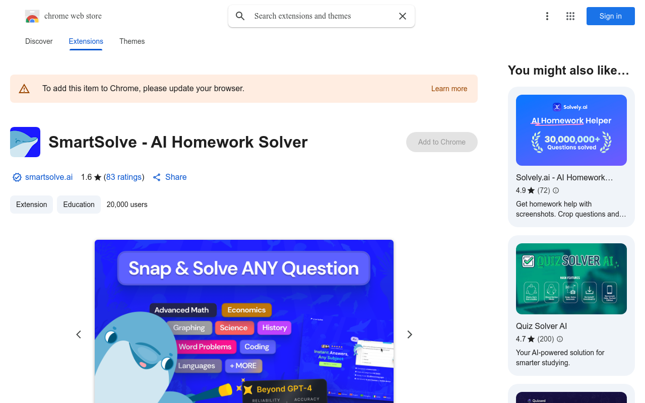 SmartSolve - AI Homework Solver