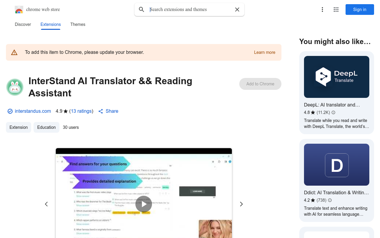 InterStand AI Translator && Reading Assistant