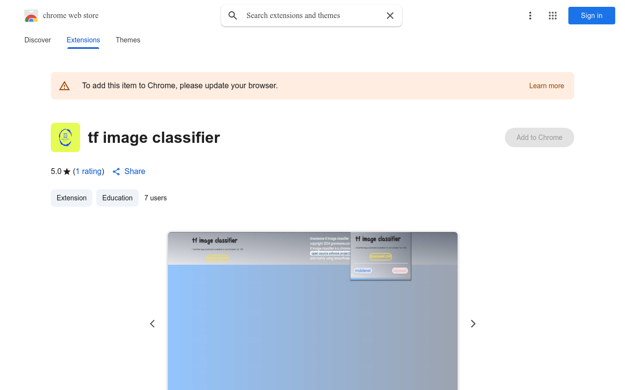 tf image classifier
