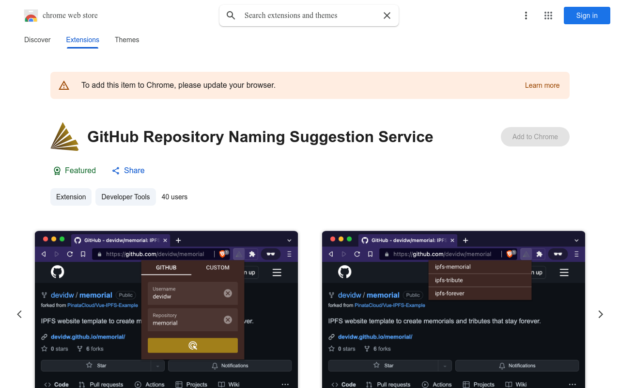GitHub Repository Naming Suggestion Service