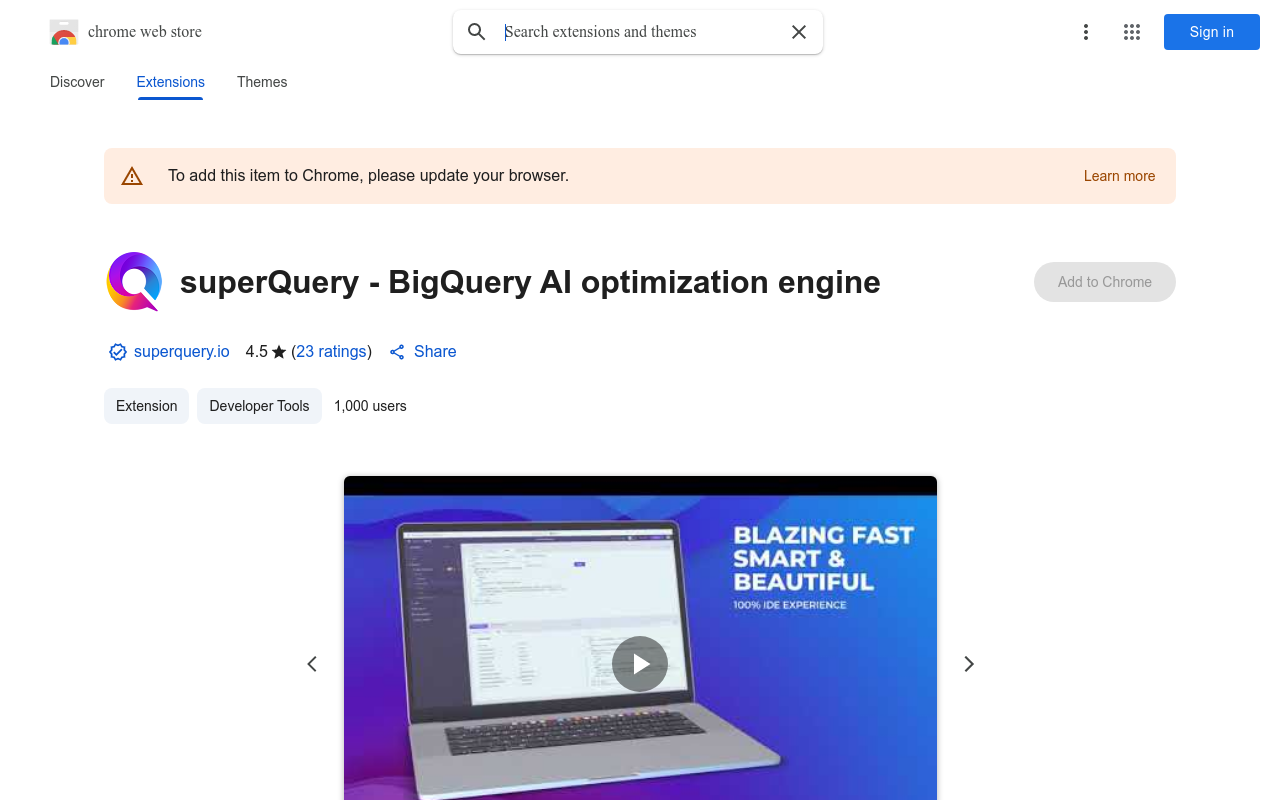 superQuery - BigQuery AI optimization engine