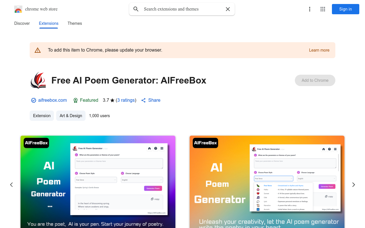 Free AI Poem Generator writes poems instantly