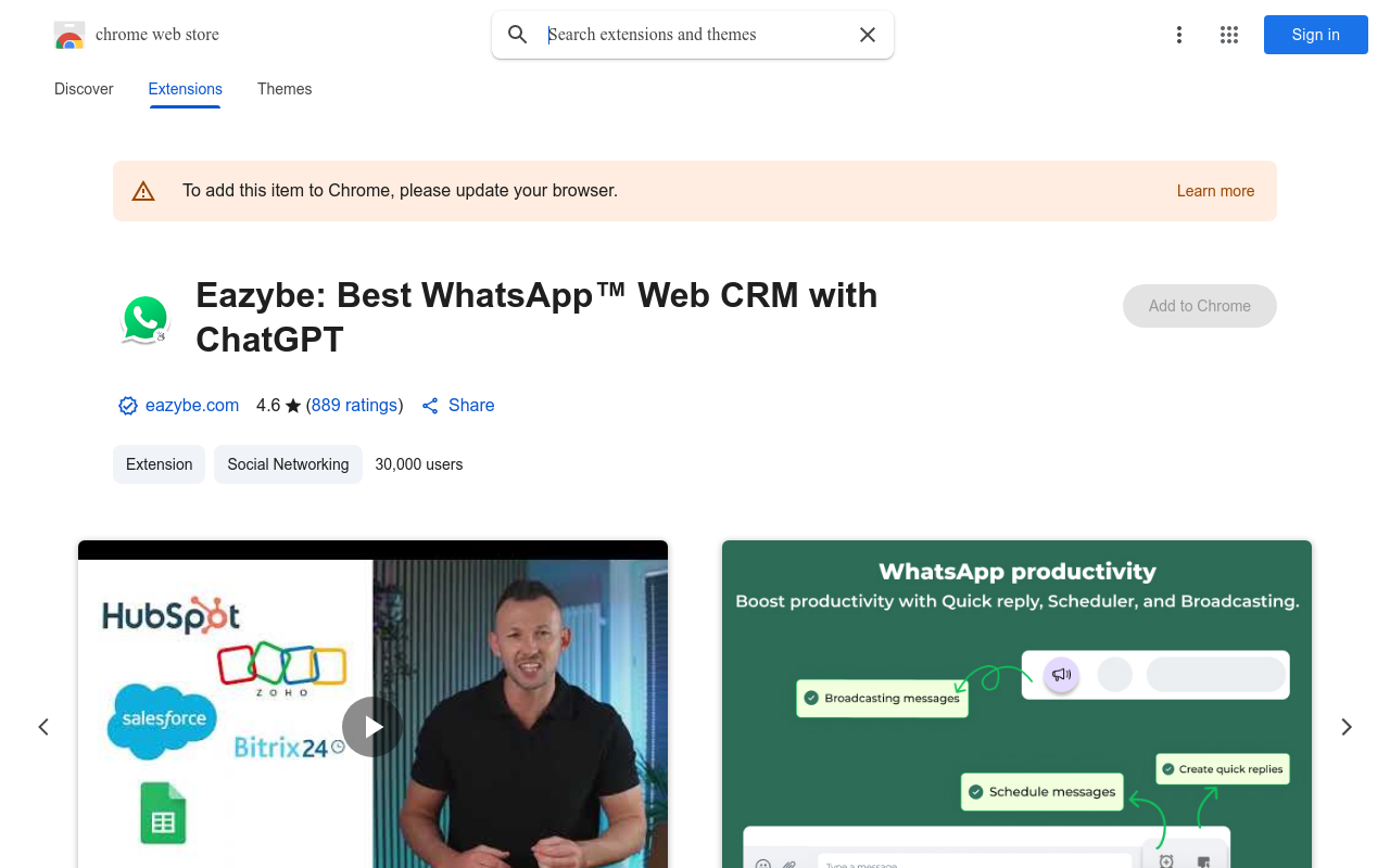Eazybe: Best WhatsApp™ Web CRM with ChatGPT