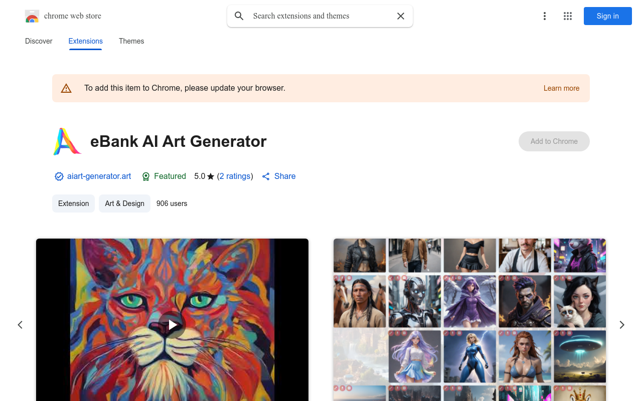 eBank AI Art Generator