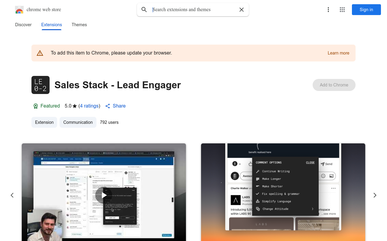 Sales Stack - Lead Engager