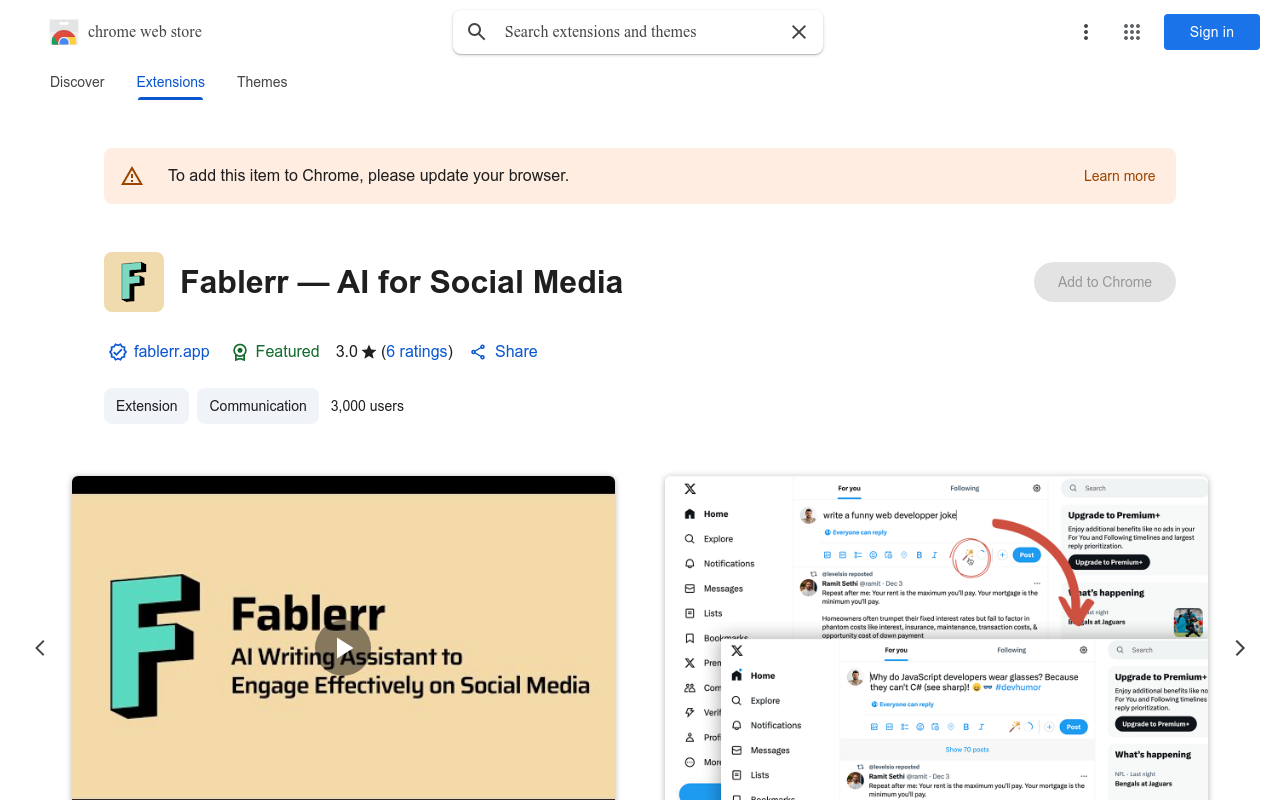 Fablerr — AI for Social Media