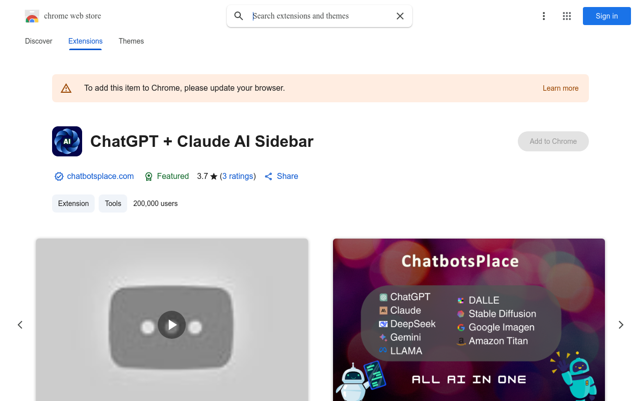 ChatbotsPlace - ChatGPT on the sidebar