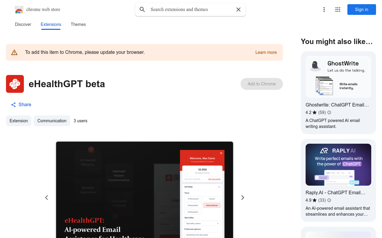 eHealthGPT beta