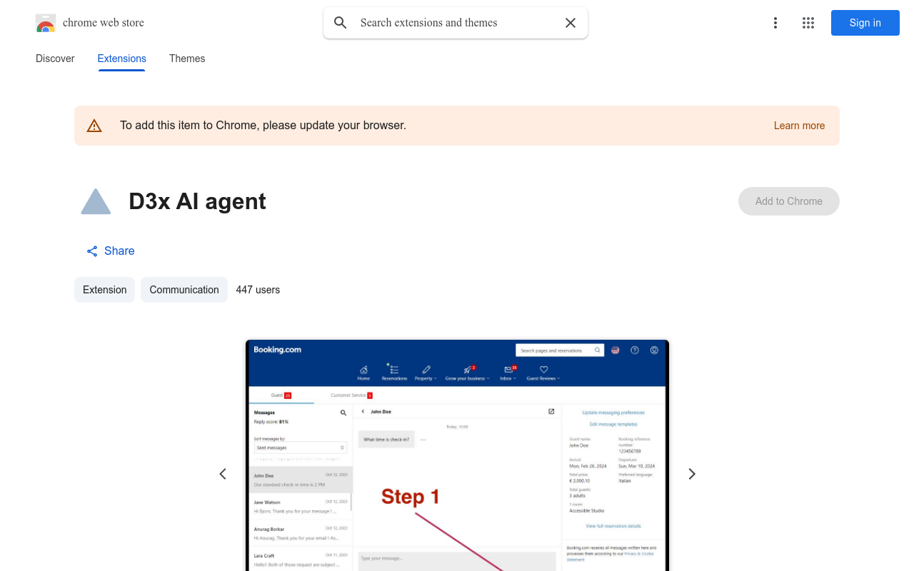 D3x AI agent