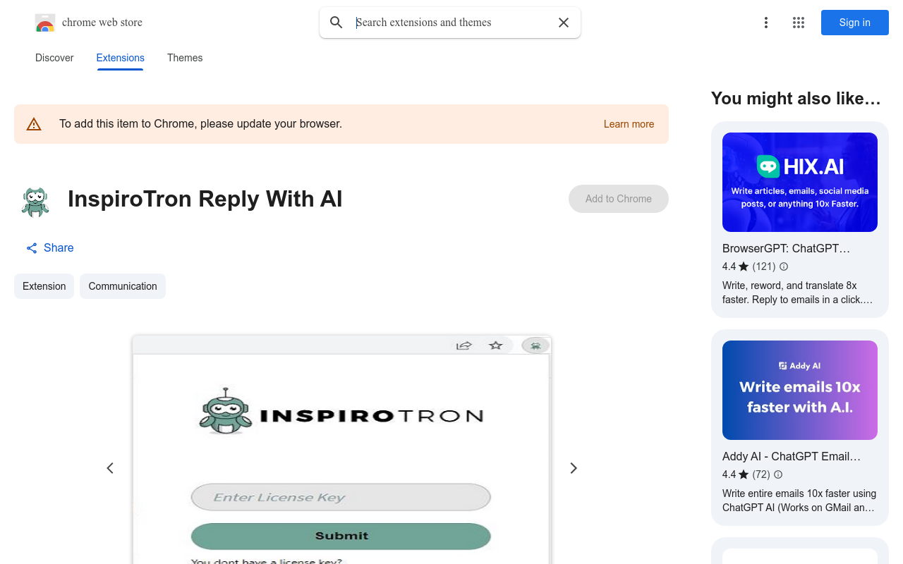 InspiroTron Reply With AI