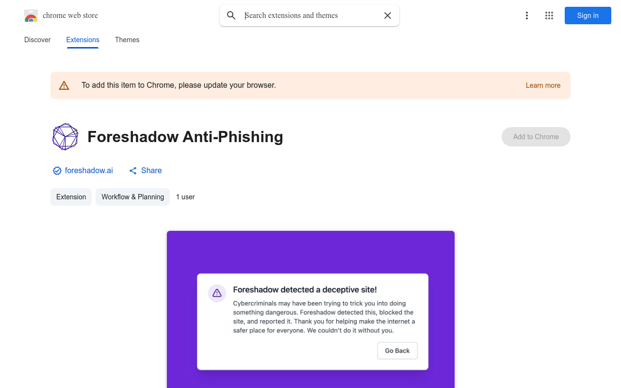 Foreshadow Anti-Phishing