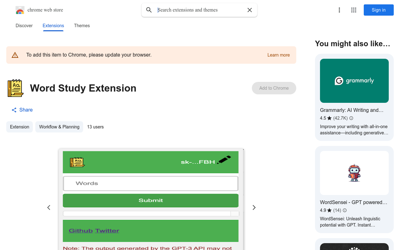 Word Study Extension