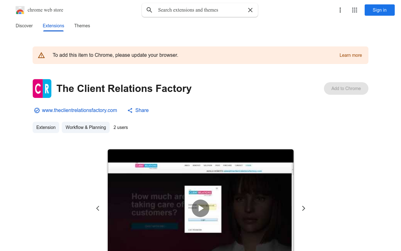 The Client Relations Factory