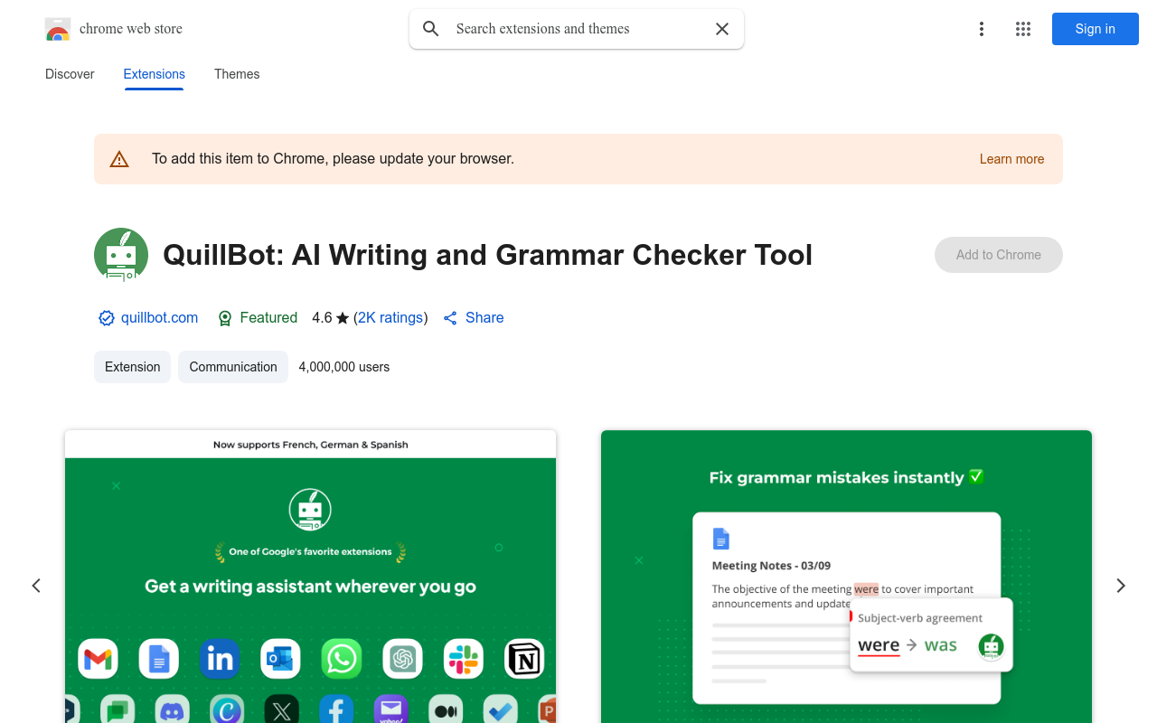 QuillBot: AI Writing and Grammar Checker Tool
