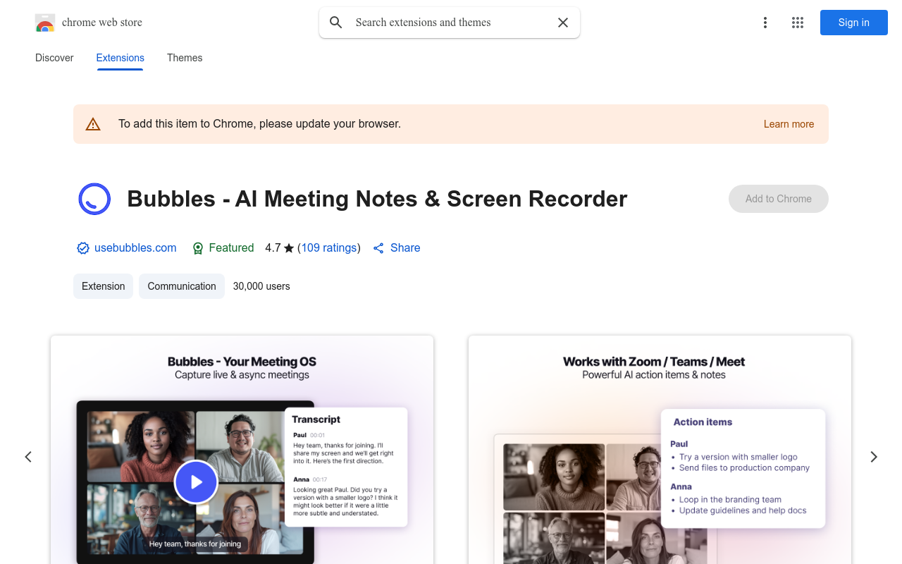 Bubbles - AI Meeting Notes & Screen Recorder