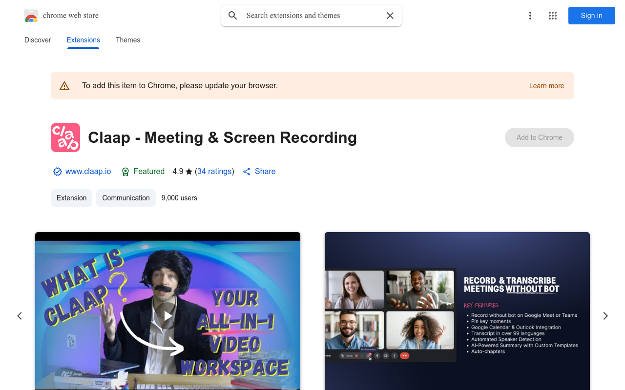 Claap - Meeting & Screen Recording