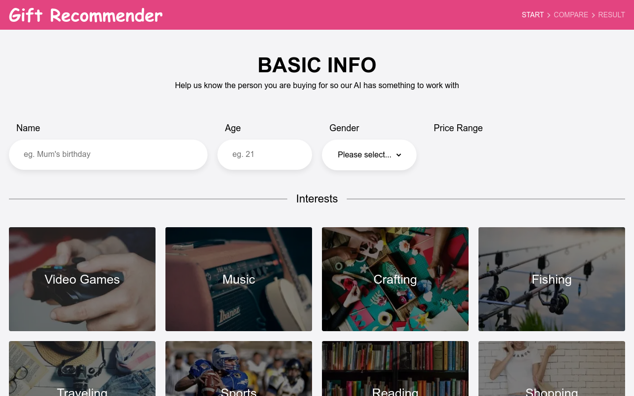 Gift Recommender