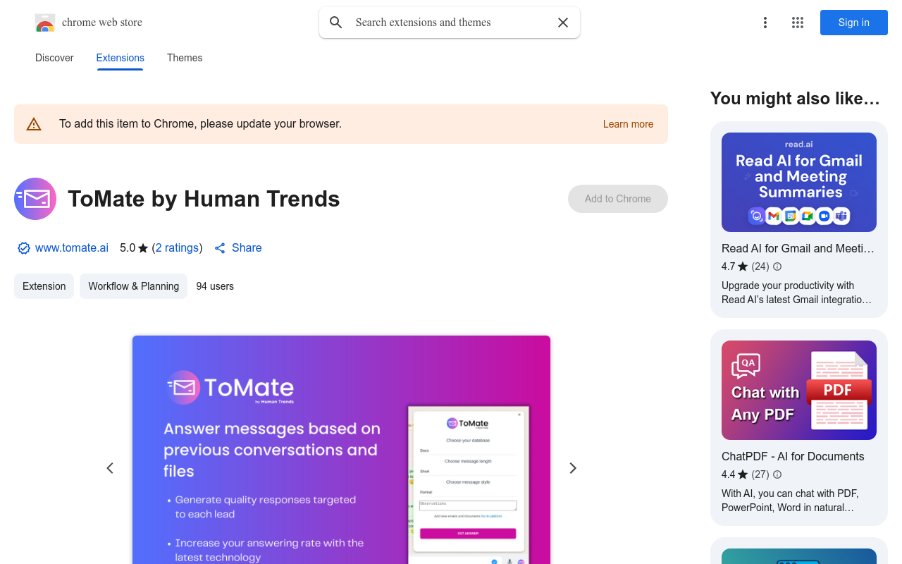 ToMate by Human Trends