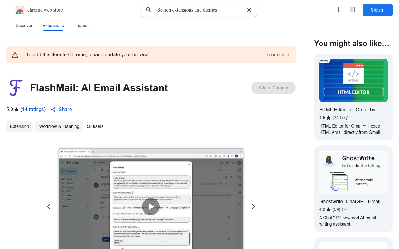 FlashMail: AI Email Assistant