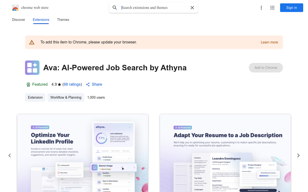 Ava: AI-Powered Job Search by Athyna