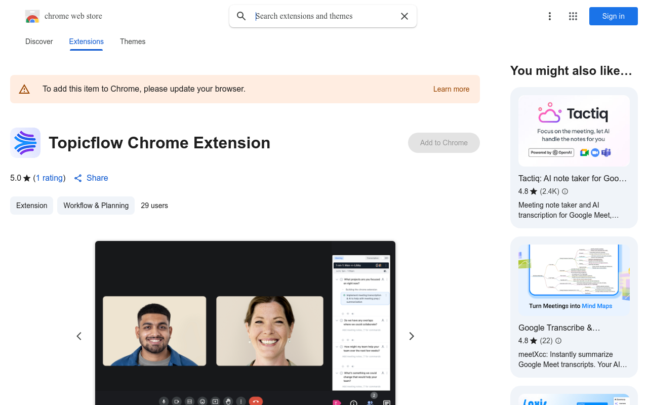 Topicflow Chrome Extension