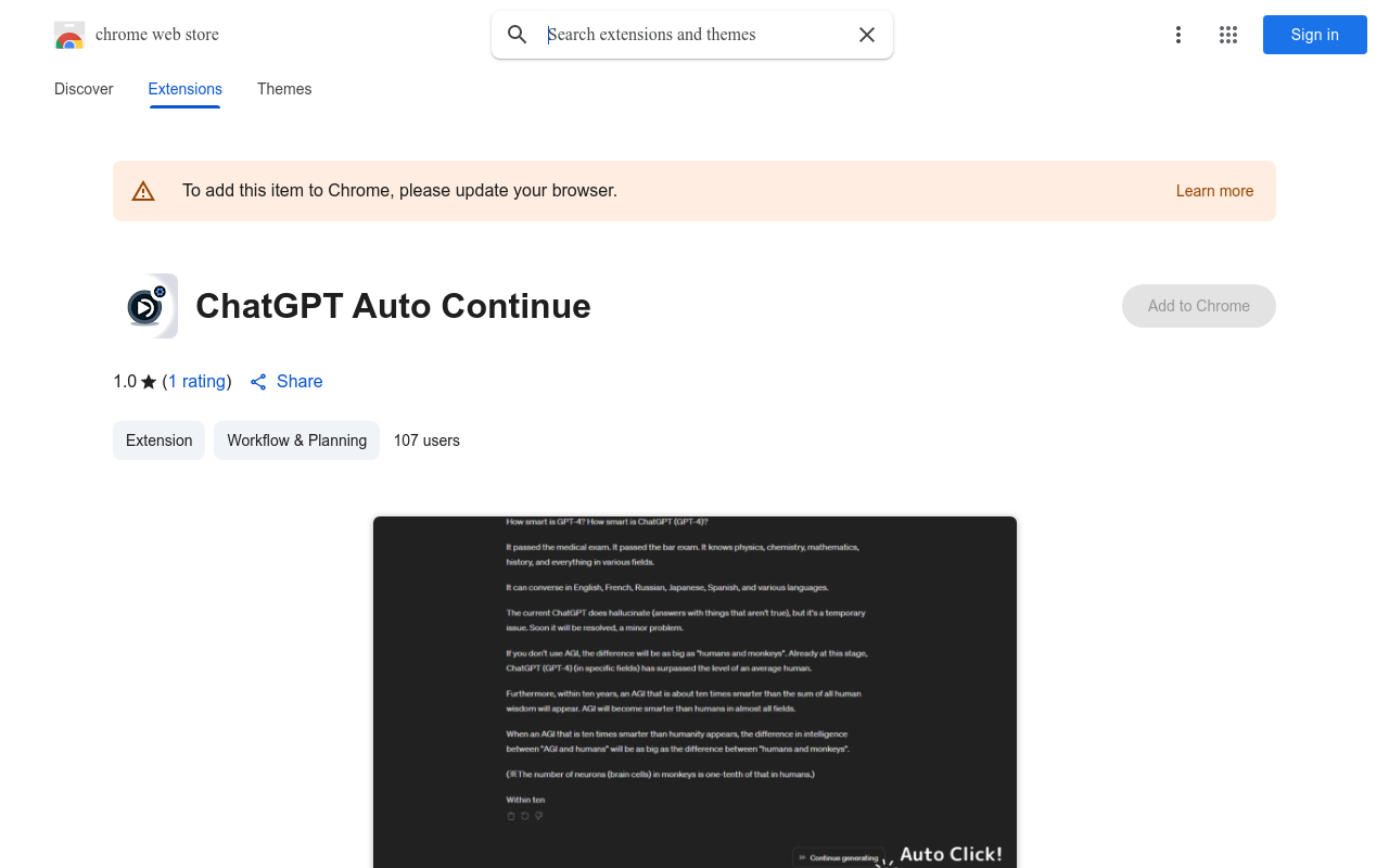 ChatGPT Auto Continue