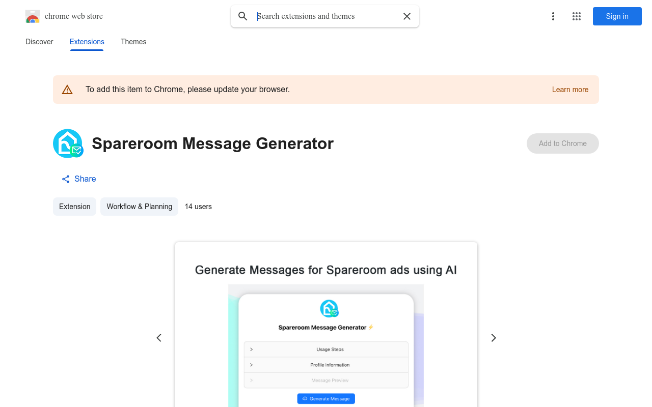 Spareroom Message Generator