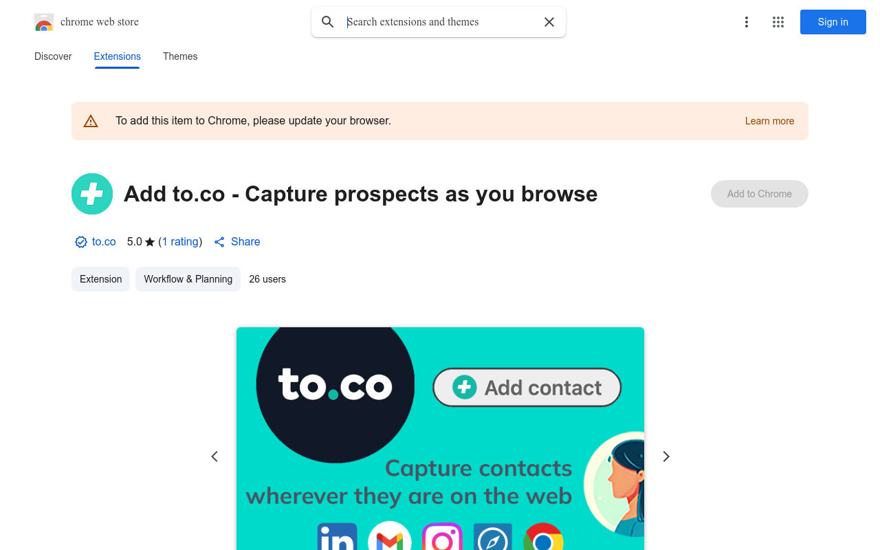 Add to.co - Capture prospects as you browse