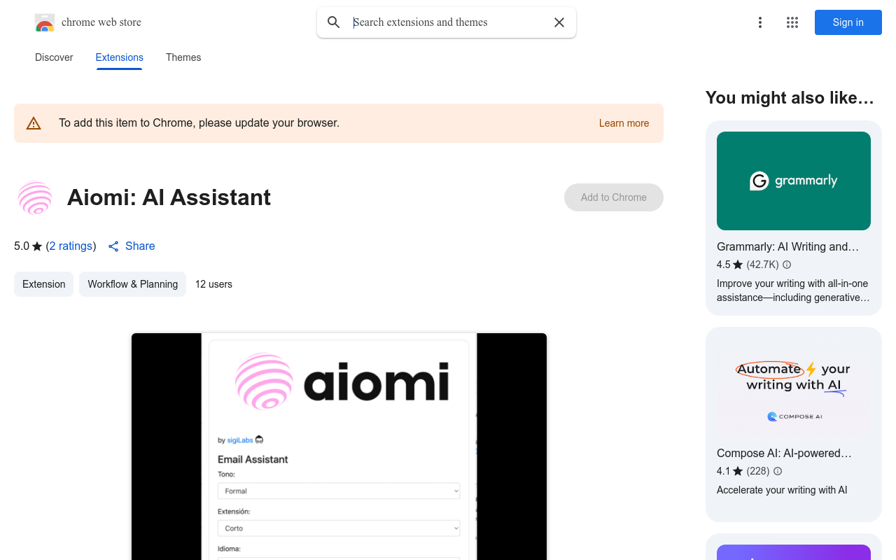 Aiomi: AI Assistant