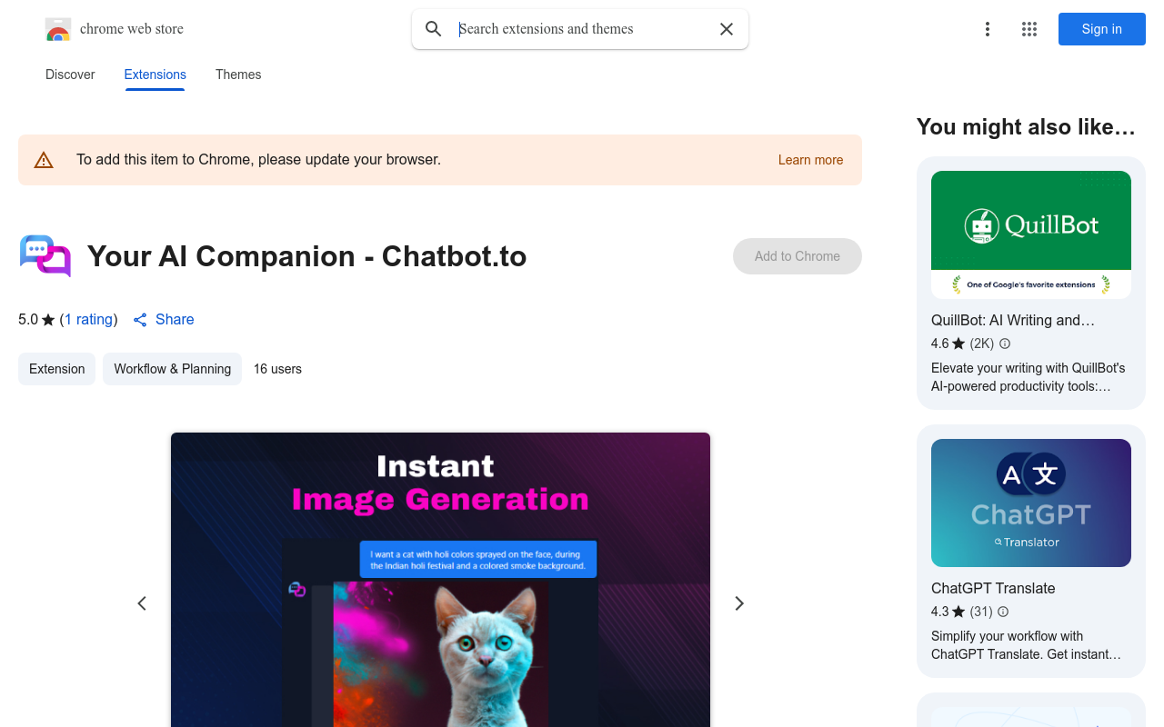 Your AI Companion - Chatbot.to