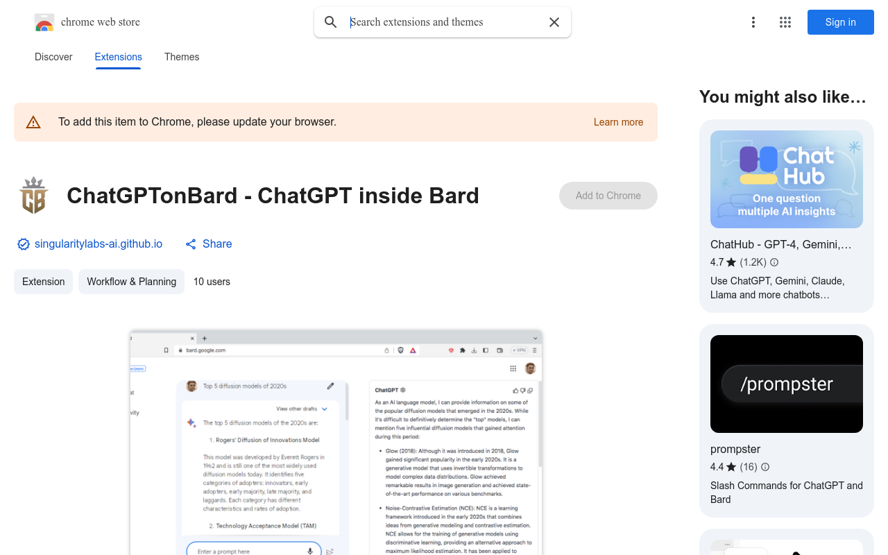 ChatGPTonBard - ChatGPT inside Bard