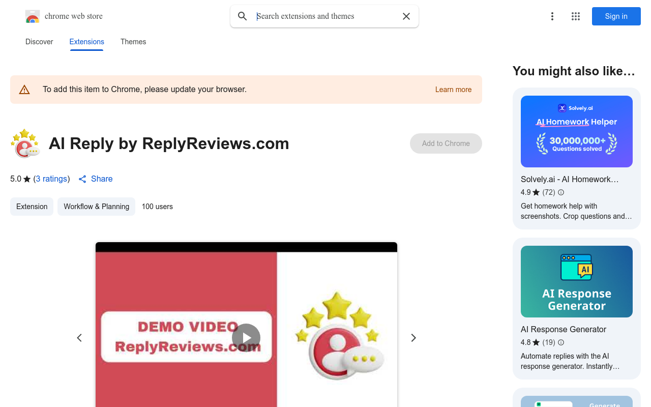 AI Reply by ReplyReviews.com