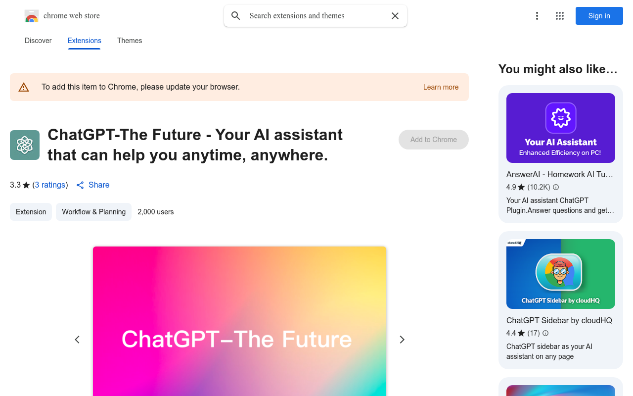 ChatGPT-The Future - Your AI assistant that can help you anytime, anywhere.