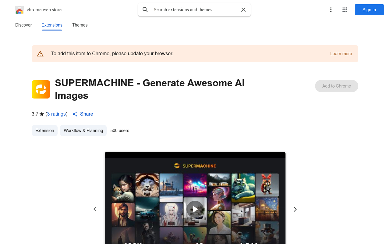SUPERMACHINE - Generate Awesome AI Images