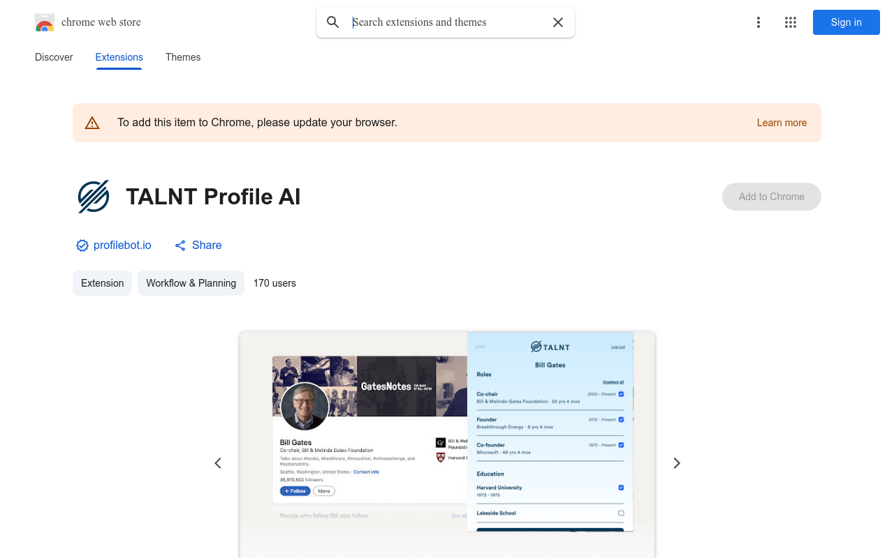 TALNT Profile AI