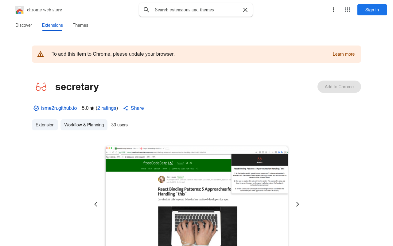 secretary