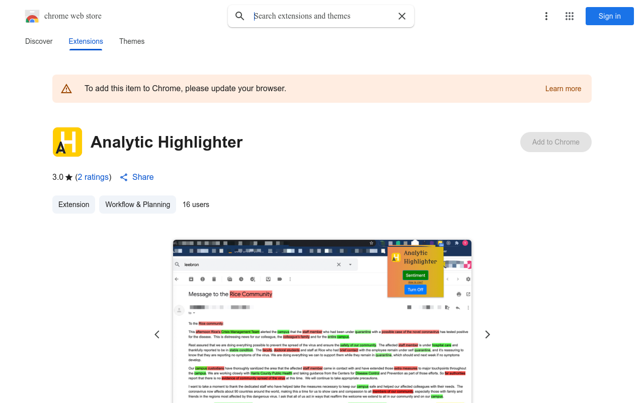 Analytic Highlighter