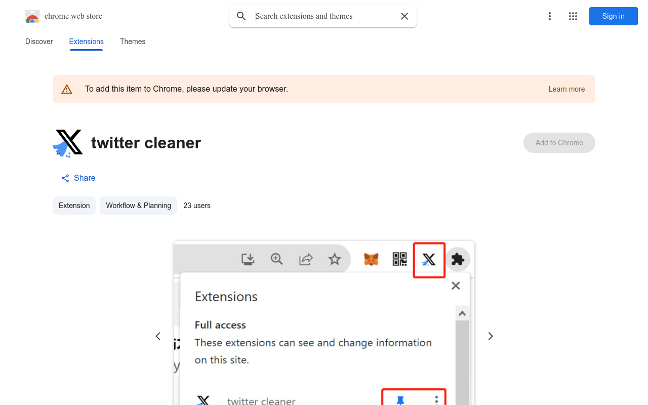 twitter cleaner
