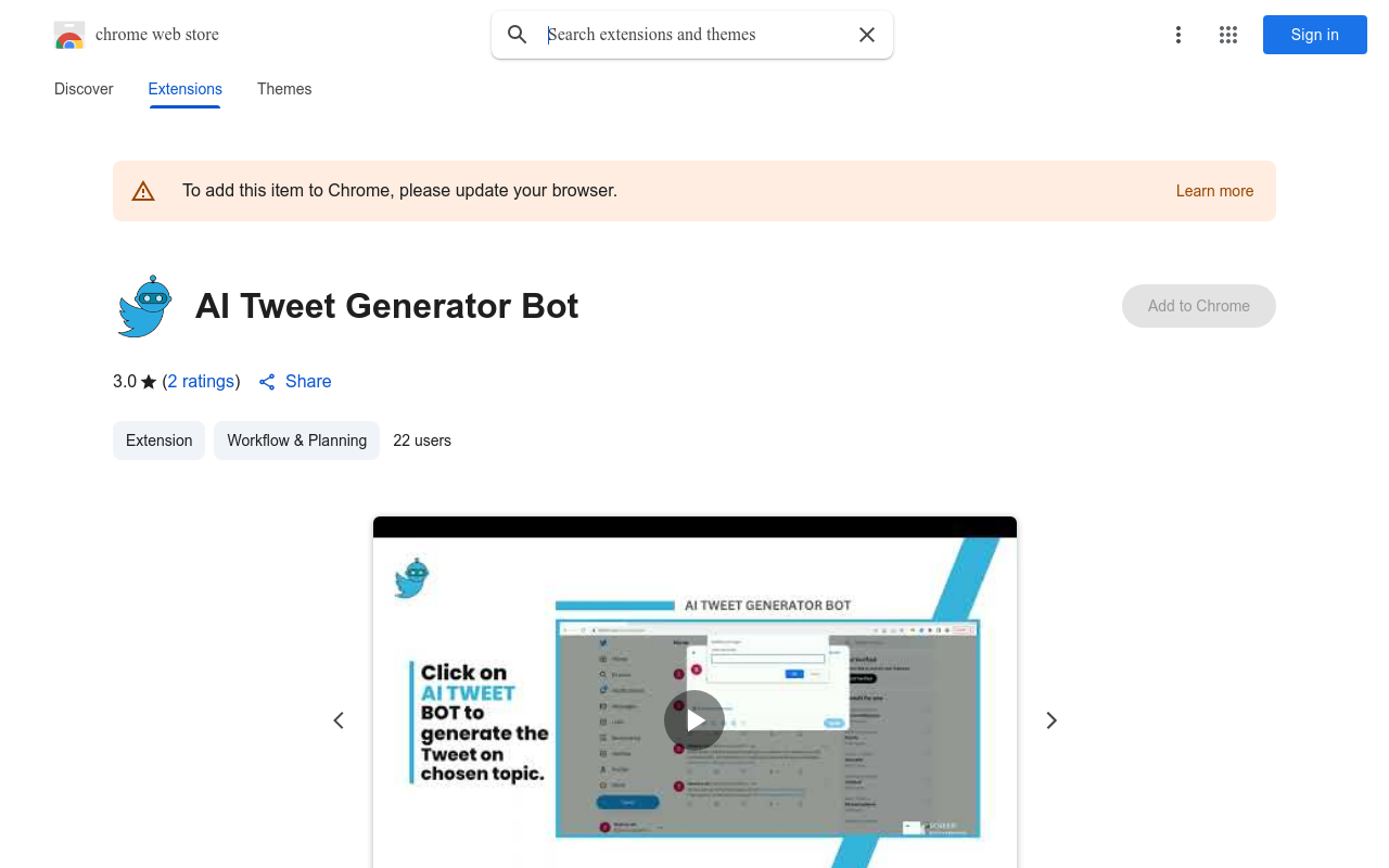 AI Tweet Generator Bot