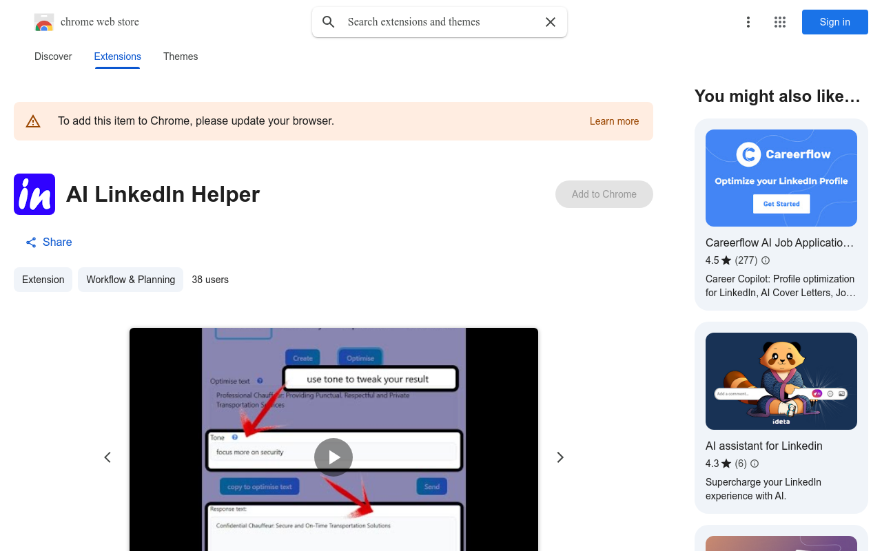 AI LinkedIn Helper