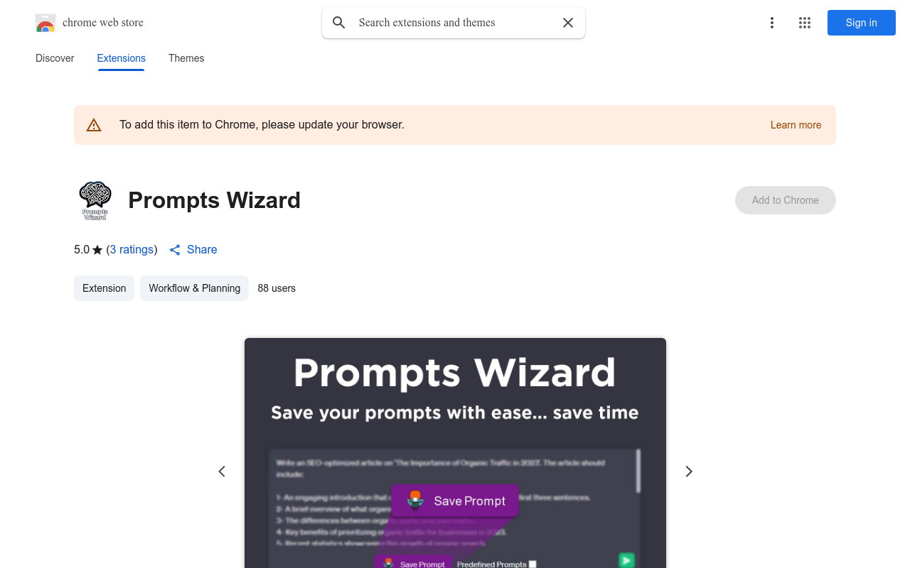 Prompts Wizard