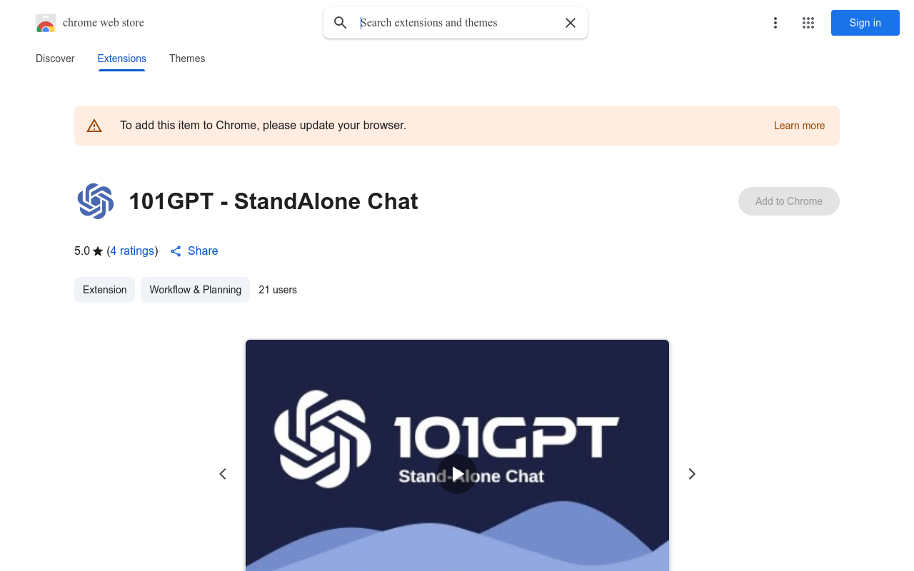 101GPT - StandAlone Chat