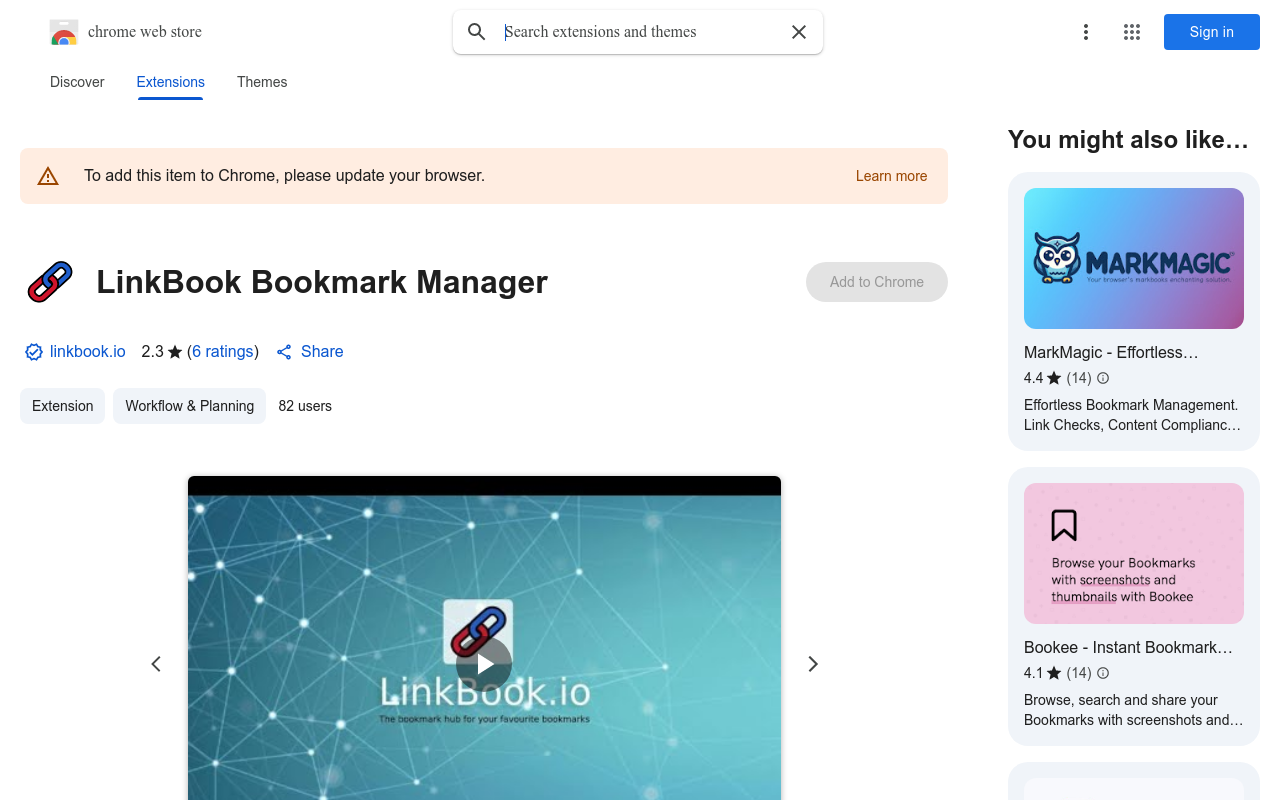 LinkBook Bookmark Manager
