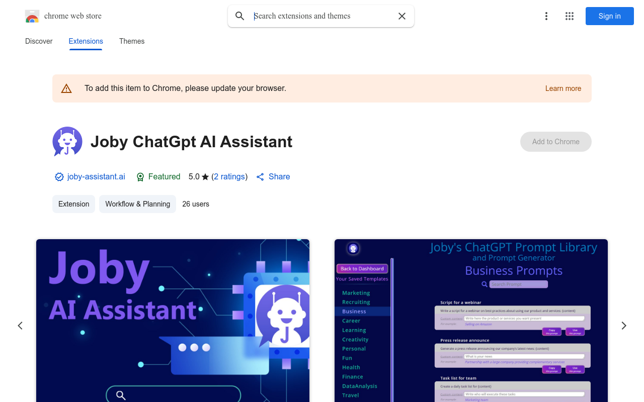 Joby ChatGpt AI Assistant