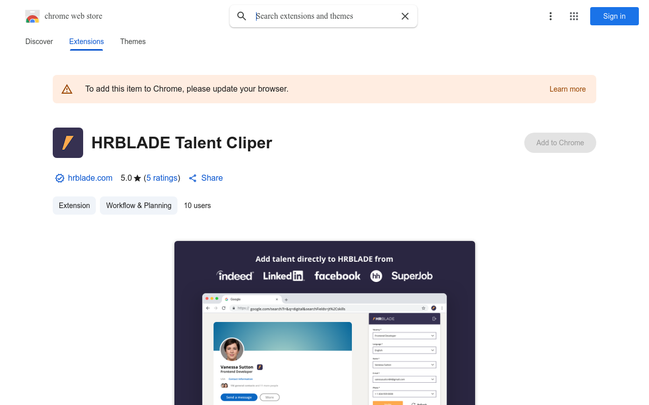 HRBLADE Talent Cliper