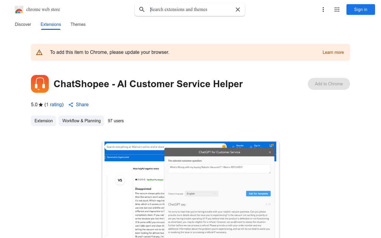 ChatShopee - AI Customer Service Helper