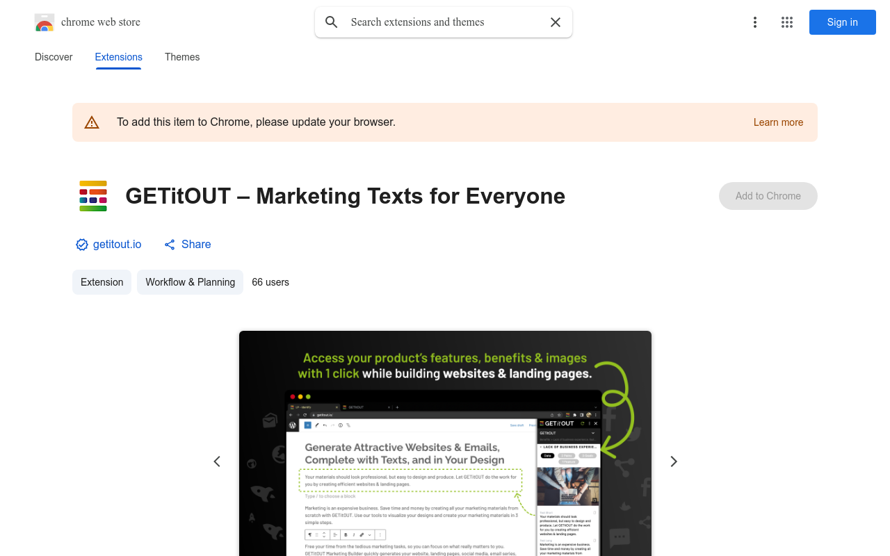 GETitOUT – Marketing Texts for Everyone