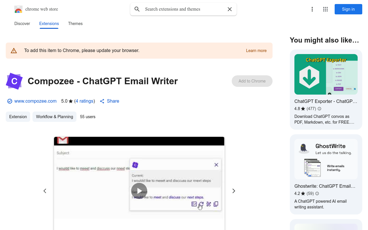 Compozee - ChatGPT Email Writer