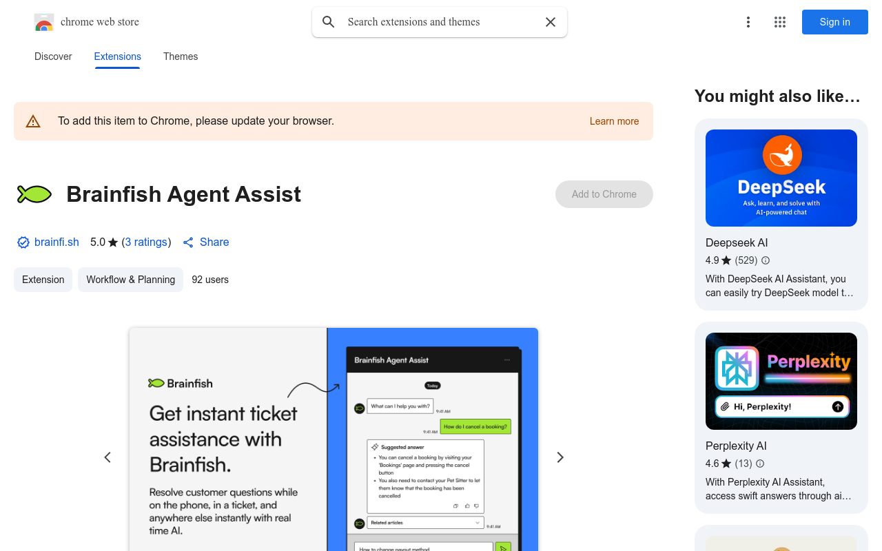 Brainfish Agent Assist